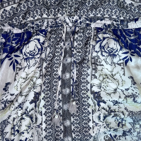 Johnny Was 100% Silk Filo Lucy MIDI Dress Size M Like new Condition - Picture 3 of 8